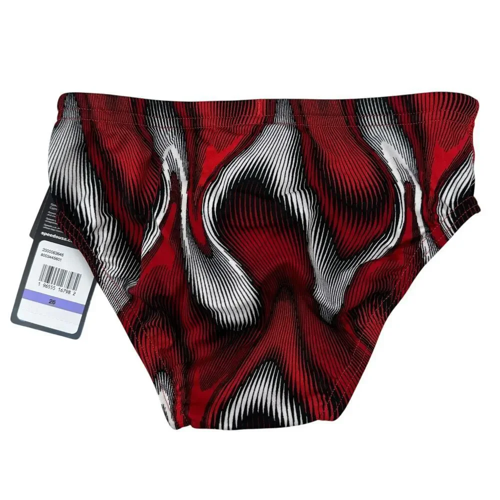 NWT SPEEDO Endurance+ Men's Purpose Brief Red Size 26